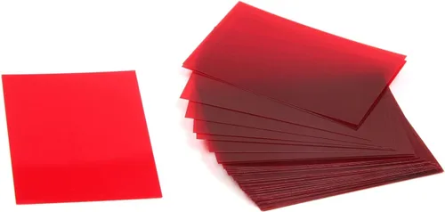 Bettomshin Lentes 3D de papel de filtro de resina rojo y rojo para película 3D, estilo de actualización adicional, 24 unidades