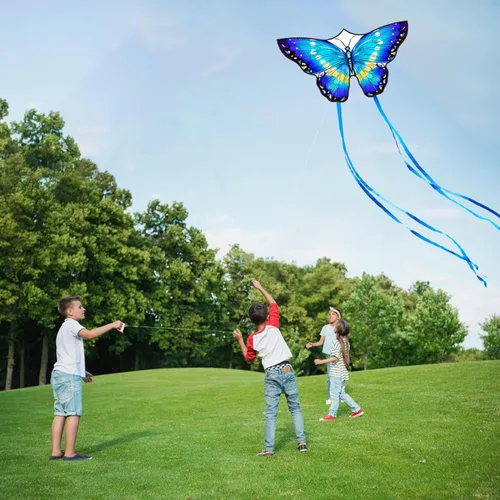 Miniatura 3 de HONBO Butterfly Kites for Kids & Adults, Easy to Fly for Beginners, Each Kite with 300ft Line Handle,Beginner Kite for Kids Ages 4-8,Beach Kites for