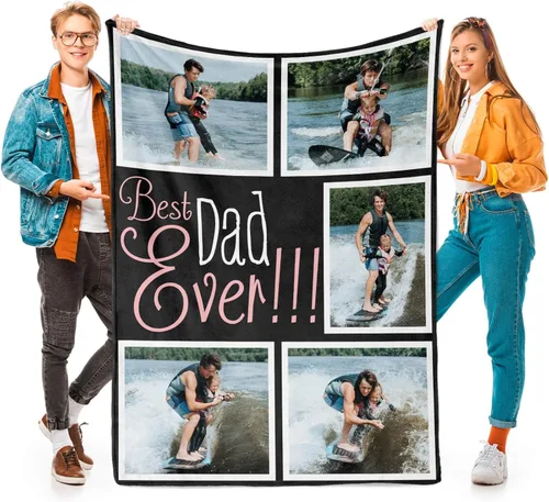 Miniatura 13 de inkArts Mantas personalizadas con fotos para la familia, manta de fotos personalizada, mantas personalizadas con fotos como regalos para Navidad, 8