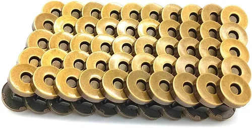 Miniatura 10 de 100 juegos de botones de cierre magnético, perfectos para bolsas y prendas, 14mm