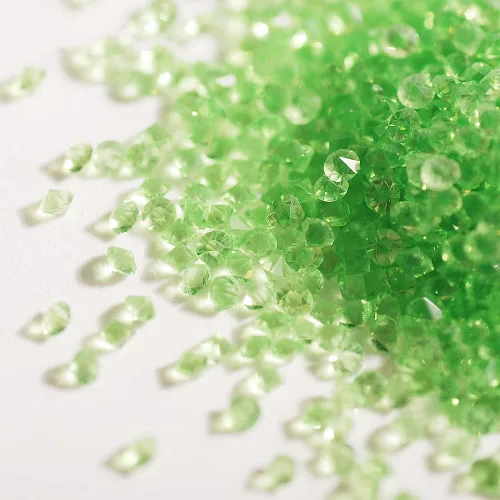 Miniatura 29 de 5000 cuentas de diamantes de imitación de cristal de diamante ultra mini de 0.044 pulgadas con parte trasera plana, cristales iridiscentes, brillo
