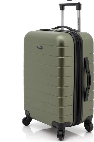 Miniatura 9 de Wrangler - Juego de piezas de equipaje inteligente con portavasos y puerto USB, Verde oliva