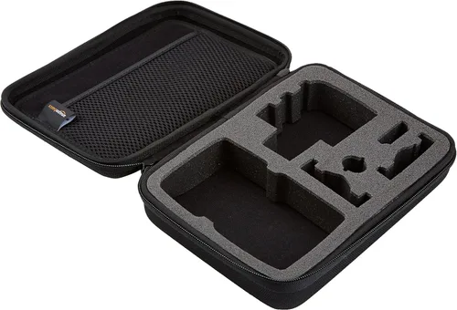 Miniatura 3 de Amazon Basics Estuche de transporte pequeño para GoPro y accesorios, 9 x 7 x 2.5 pulgadas, sólido, negro