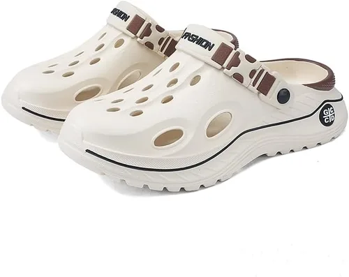Miniatura 7 de Qiucdzi Zuecos unisex para hombre y mujer, zapatos de jardín con soporte para el arco, sandalias cómodas sin cordones, sandalias para el trabajo
