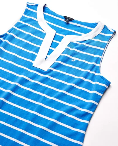 Miniatura 9 de Nautica Vestido polo de algodón elástico sin mangas con cuello en V para mujer