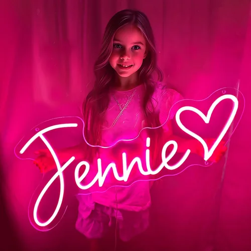 Letrero de Neón LED Personalizado con Nombre Letrero de Luces de Neón Personalizadas para Dormitorio Boda Fiesta de Cumpleaños Decoración de Hogar