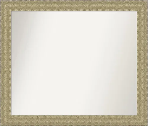 Miniatura 87 de Amanti Art Espejo de pared personalizado no biselado (24.25 x 24.25 pulgadas), marco dorado de mosaico, varios tamaños personalizados, espejo