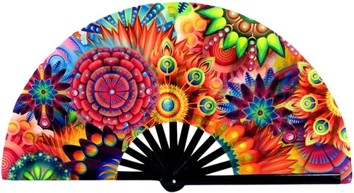 Miniatura 2 de Ventilador de mano plegable – Ventilador de mano plegable ligero y decorativo para verano, viajes, boda, fiesta, cosplay, regalos – Ventilador