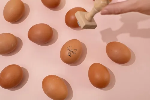 Miniatura 6 de Stamp by Me Sello para Huevos Sellos de Madera para Huevos de Gallina Sello de Goma Personalizado para Huevos Frescos Estampado
