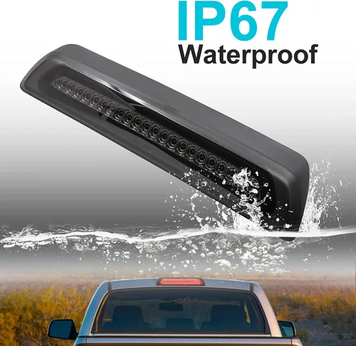 Miniatura 8 de Tercera luz de freno LED de repuesto para camionetas pickup To-yo-ta Tundra XK50 2007-2021, luz estroboscópica LED roja trasera de 3er freno central