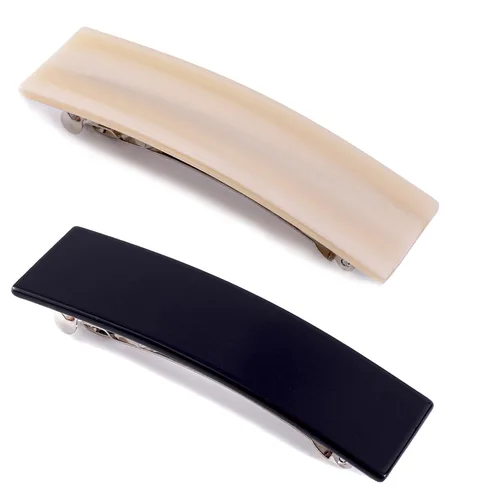 2 Pcs Large Hair Barrettes for Women Retro French Design Hair Barrettes Vintage Elegant Hair Clips for Thin Fine Thick Hair