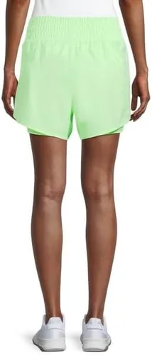 Miniatura 3 de Pantalones cortos de correr para mujer con forro de bicicleta con bolsillos laterales con cremallera
