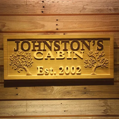 Miniatura 33 de ADVPRO wpa0031 - Letrero de madera personalizado con nombre de Lake House para decoración del hogar, boda, tamaño mediano, 18.25 x 7.25 pulgadas