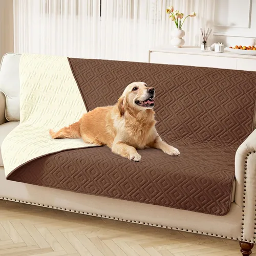 Miniatura 10 de hyha Manta impermeable para perro, manta suave para cama de perro, manta para mascotas, funda de sofá impermeable lavable para perros, fundas Gris
