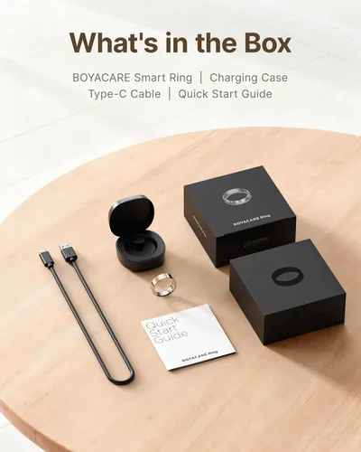 Miniatura 9 de Anillo inteligente para mujeres/hombres, anillo de seguimiento de actividad física con vibración de llamada y alarma, frecuencia cardíaca, oxígeno