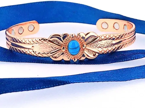 Miniatura 4 de SCVIYRUN Pulsera de cobre utilizada para tamaño ajustable una pulsera de cobre puro para mujeres