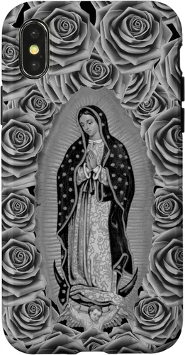 Miniatura 5 de Funda para iPhone 14 Pro Max Our Lady Virgen De Guadalupe Virgen María Floral