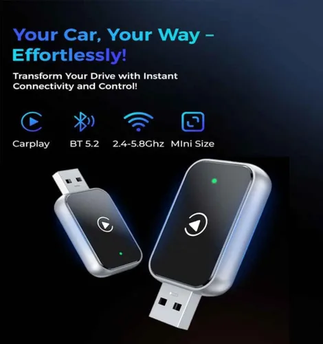 Miniatura 3 de Wireless Carplay Adapter for BMW X5/X6 M 2021 2022 2023 2024 2025, Plug and Play Car Play Wireless Adapter, 2 in 1 CarPlay Accessories, Auto