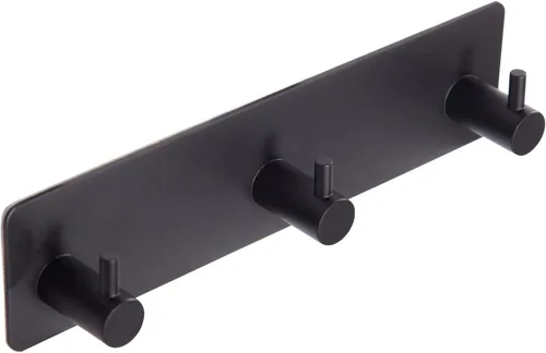 Miniatura 13 de Ganchos adhesivos negros para toallas para baño, montaje en pared, sin taladro, para ducha, resistente, gancho de pared, toallero autoadhesivo