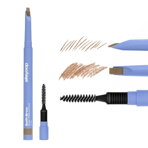 Miniatura 8 de ALLEYOOP Swift - Definidor de cejas todo en 1 con afilador integrado y cepillo de bobina, resistente al agua y a las manchas y lápiz de cejas