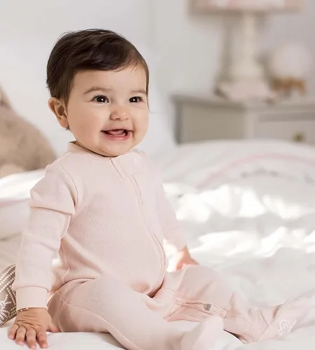Miniatura 5 de Burt's Bees Baby Pijama con pies de algodón orgánico para niña