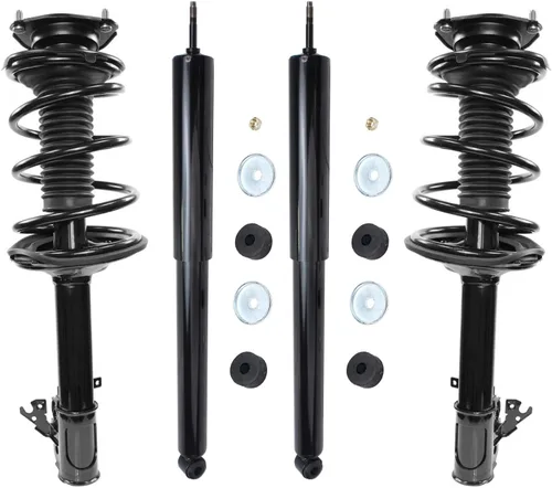 Miniatura 10 de Detroit Axle - Puntales y Amortiguadores para Chevy Traverse Buick Enclave GMC Acadia Saturn Outlook 2007-2012, 2 puntales delanteros con resorte