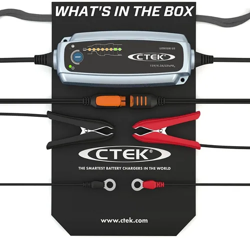 Miniatura 2 de CTEK Paquete 56-926 Litio US 5.0Ah - 60Ah Cargador de batería totalmente automático de fosfato de iones de litio LiFePO4 Incluye indicador CTEK