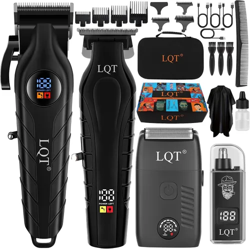 Miniatura 9 de Cortapelos para hombres 3 en 1 eléctrica, inalámbrica, recortadora de barba y bigote, recortadora de pelo para nariz y orejas con peine, envoltura