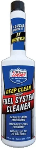 Lucas Oil 10512-12PK Limpiador de sistema de combustible de limpieza profunda - 16 onzas, (caja de 12)