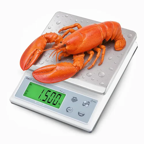 Miniatura 12 de Polit Báscula digital de cocina KT-66 de 30 libras/28.7 lbs Báscula de precisión de alimentos de 0.05 oz/1 g con pantalla LCD, batería
