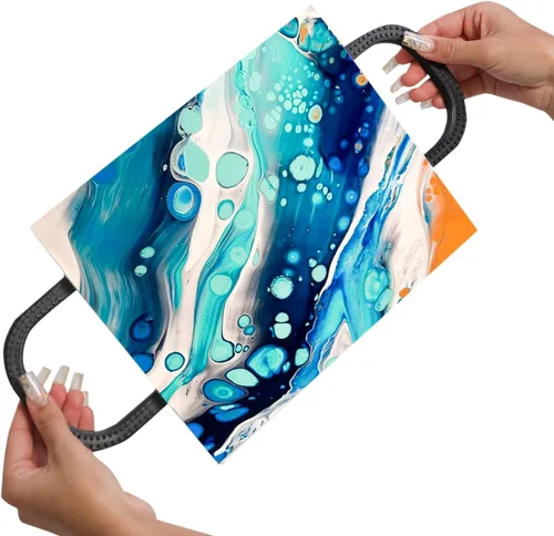 SplashNcolor - Manijas de lona para verter pintura, soporte de asas acoplables para una fácil inclinación, herramientas de vertido de pintura