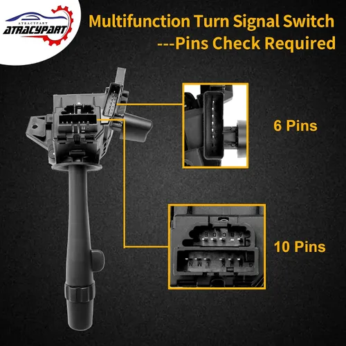Miniatura 4 de Interruptor de señal de giro multifunción, compatible con Chevy Impala 2006-2013, Impala Limited 2014-2016, Monte Carlo 2006-2007 - Control