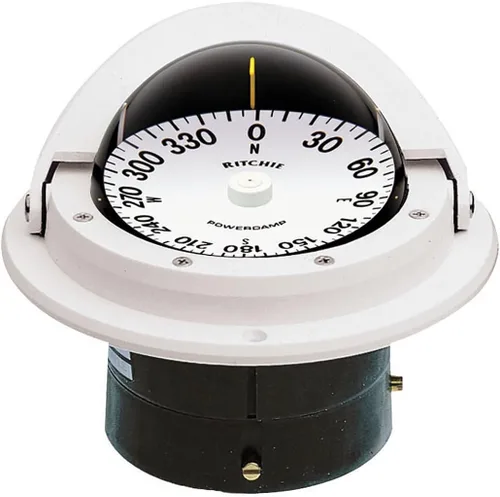 Ritchie F-82W Voyager Brújula (blanca), 3.0 in