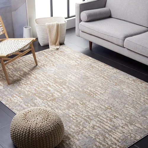 Miniatura 13 de SAFAVIEH Lagoon Collection - Alfombra de pasillo, 2 pies 2 pulgadas x 8 pies, beige y gris, diseño abstracto moderno, no desprende pelusa y de fácil