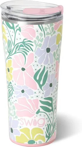 Miniatura 33 de Swig Life - Vaso aislante de 22 onzas, vaso de viaje para café con tapa, taza de café para viaje compatible con portavasos, de acero inoxidable