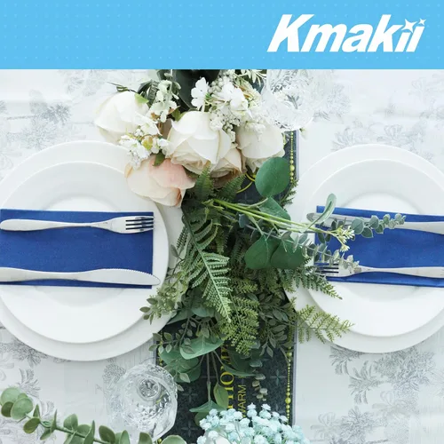 Miniatura 9 de KMAKII Paquete de 100 servilletas de papel de 2 capas de alta calidad, suaves, absorbentes, toallas desechables para bodas, fiestas, cenas y eventos