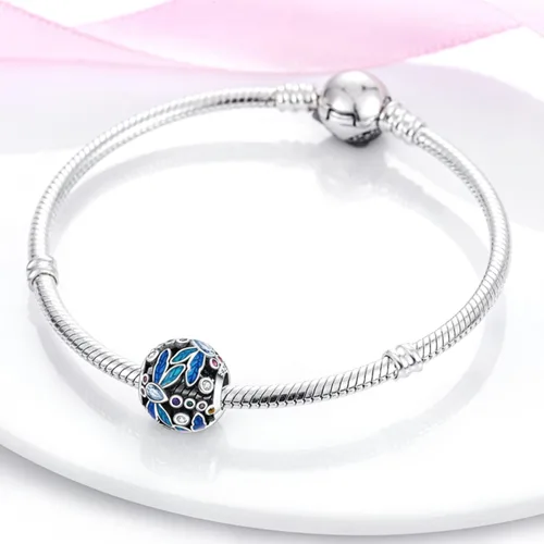 Miniatura 166 de MULA - Dijes de plata de ley 925 para pulseras y collares, colgantes de letras para la familia, cuentas de viaje en avión, dijes de árbol