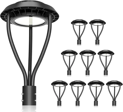 Miniatura 13 de KUKUPPO Luz LED de poste superior de 60 W, certificación ETL, 8400 lm, CCT ajustable 3000K/4000K/5000K, potencia ajustable 60W/48W/36W lámpara