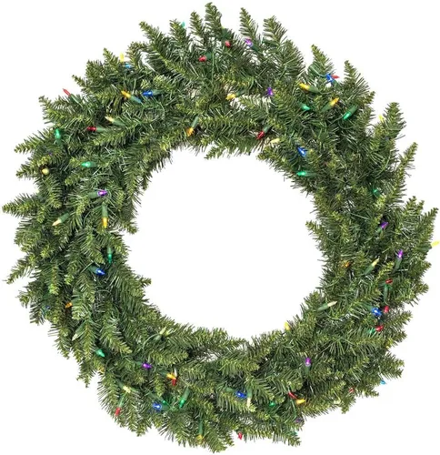 Miniatura 7 de Vickerman Guirnalda de Navidad artificial Bellevue Alpine con luces LED blancas cálidas, 36 pulgadas (A861037LED)