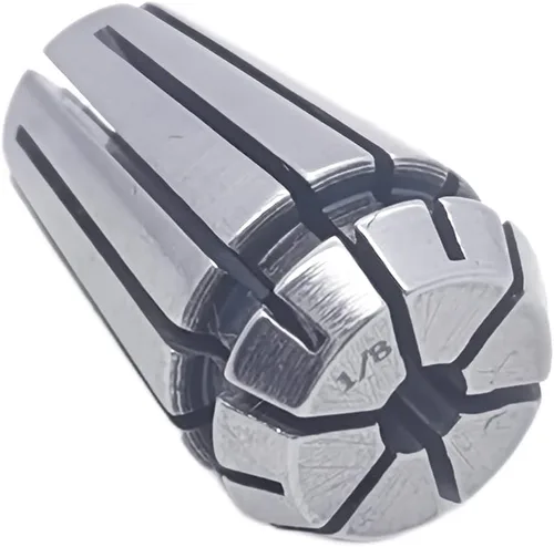 Miniatura 4 de Juego de pinzas Er11, portabrocas de enrutador de 1/8 pulgadas para máquina de grabado CNC y herramienta de torno de fresado (ER11 1/8 pulgadas)