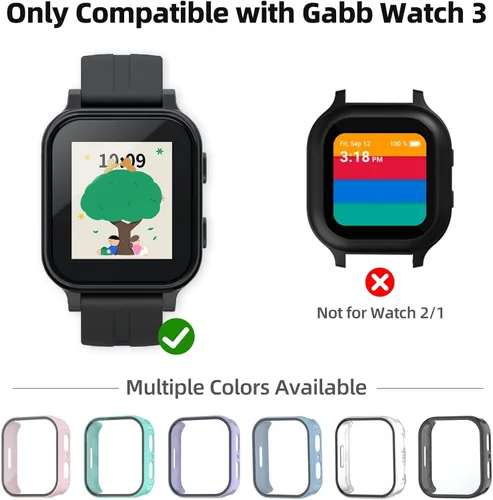 Miniatura 2 de SimpleThings Protector de pantalla compatible con Gabb Watch 3, paquete de 3 protectores de pantalla de vidrio templado transparente HD