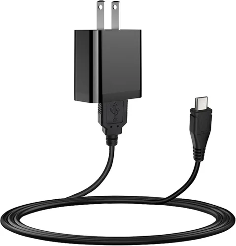 Cable de carga de pared micro USB de 5 V, adaptador de alimentación de CA a CC con cable de alimentación de 9.8 ft de 10 pies para cámara de