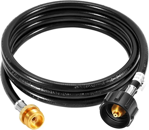 Miniatura 5 de GasSaf Manguera de Propano, Manguera Adaptadora de Propano de 1 libra a 20 libras, Conexión de Tanque de Propano Adecuada para Parrillas Weber Q
