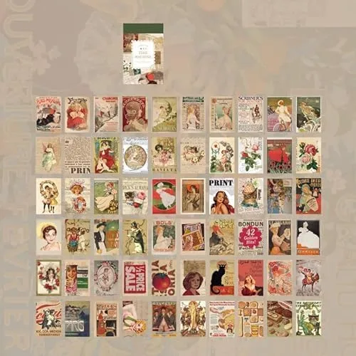 Miniatura 4 de Pegatinas para kit de álbumes de recortes, diseño de niña de flores, diario, diario, diario, suministros decorativos, 60 unidades por paquete 10
