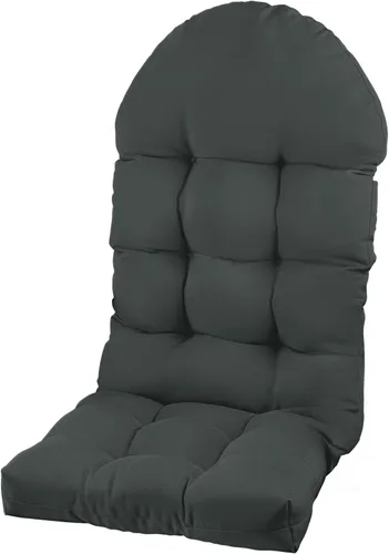 Miniatura 10 de Cojín para silla Adirondack, cojín para silla mecedora 44x19.4x4 pulgadas, cojines de respaldo alto para patio de arriba y abajo con lazos