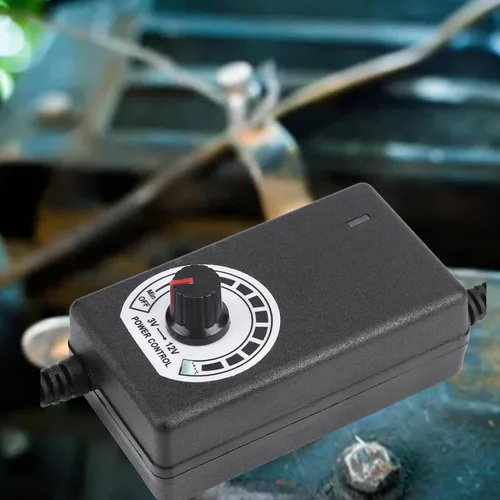 Miniatura 2 de Convertidor de CA a CC 110V-240V a 3-12V Adaptador de corriente 2A con enchufe de EE. UU. para ventilador eléctrico, motor de taladro, control