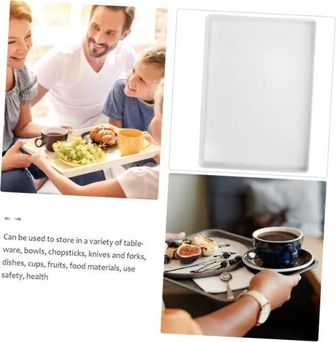 Miniatura 7 de GLEAVI Elegante plato de comida de melamina para servir bandejas y platos para aperitivos bandeja de pan