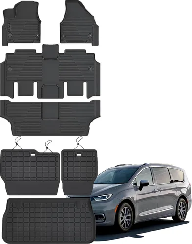 Miniatura 13 de Alfombrillas para Toyota Camry 2011-2017, primera y 2da fila, forro de carga TPE para todo tipo de clima, alfombrillas de coche para accesorios Camry