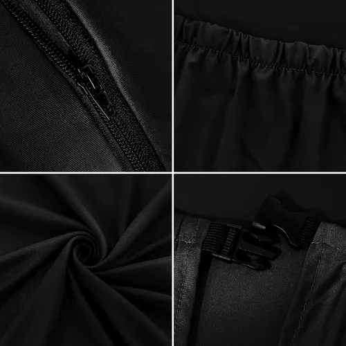 Miniatura 4 de SARAFLORA - Fundas elásticas para silla de computadora para sillón, silla giratoria, silla de juego, silla de computadora (negro, extragrande)
