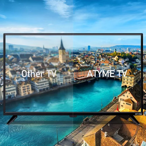 Miniatura 5 de ATYME 32 pulgadas clase 60Hz 720p HD LED TV pantalla plana 1* USB 3* HDMI 1* VGA ARC doble canal 8W altavoces Monitores Televisión no inteligente